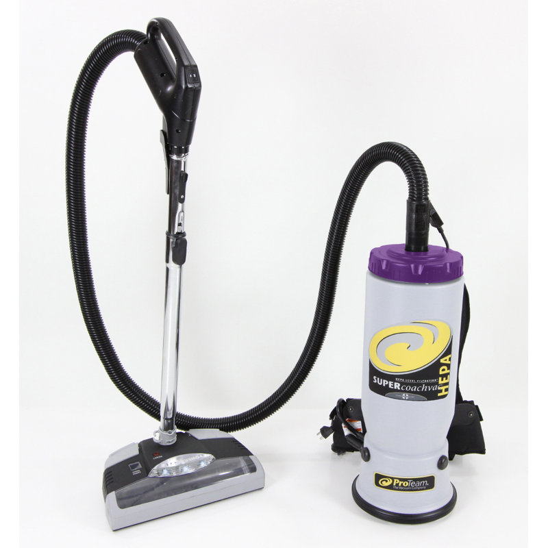 ProTeam Super Coachvac Commercial Backpack Vacuum Cleaner with Power